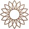 Ekena Millwork Daisy Wood Fretwork Pierced Ceiling Medallion, Walnut, 20"OD x 7"ID x 1/4"T CMWP20X20X0250DAWA - alternate 1
